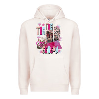 Pale Pink tis the season winter skull Premium Hoodie - NancyCooperArtShop