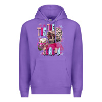 Purple tis the season winter skull Premium Hoodie - NancyCooperArtShop