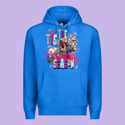 Tis The Season Winter Skull Premium Hoodie Designed By Nancycooperartshop