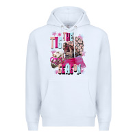 White tis the season winter skull Premium Hoodie - NancyCooperArtShop