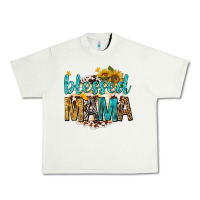 Pistachio blessed mama with sunflowers Urban Heavy Tee - texasbilliewilder