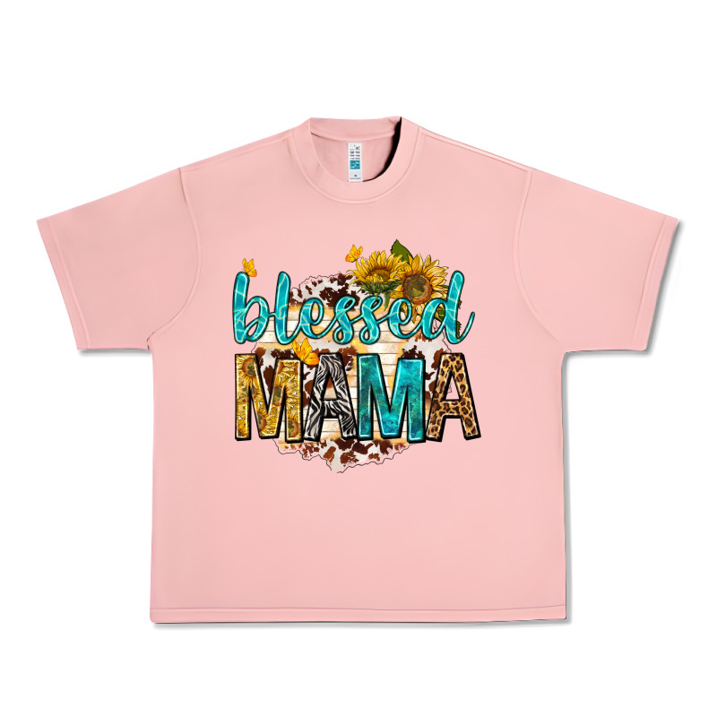 Blessed Mama With Sunflowers Urban Heavy Tee by texasbilliewilder | Teevron