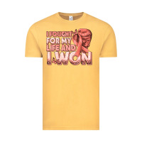 Vintage Mustard i fought for my life and i won uterine cancer peac Vintage Tee - texasbilliewilder