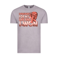 Vintage Zinc i fought for my life and i won uterine cancer peac Vintage Tee - texasbilliewilder