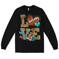 Black love american football Long Sleeve Tee - Zillion Design Studio
