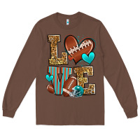 Chestnut love american football Long Sleeve Tee - Zillion Design Studio