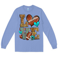 Colony Blue love american football Long Sleeve Tee - Zillion Design Studio