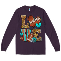 Plum love american football Long Sleeve Tee - Zillion Design Studio