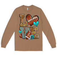 Toasted Coconut love american football Long Sleeve Tee - Zillion Design Studio