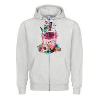 Mexican Day Of The Dead Skulls Coffee Cup Zipper Hoodie | Teevron