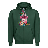 Sports Green mexican day of the dead skulls coffee cup Zipper Hoodie - FaDigitalArtStudio