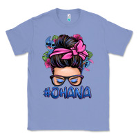Colony Blue ohana stitch messy bun Classic Tee - Zillion Design Studio