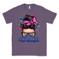 Lavender ohana stitch messy bun Classic Tee - Zillion Design Studio