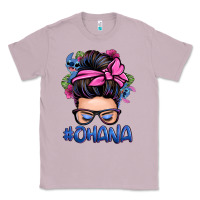 Lilac ohana stitch messy bun Classic Tee - Zillion Design Studio