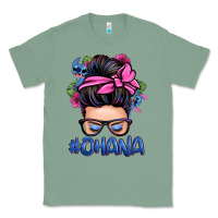 Sage ohana stitch messy bun Classic Tee - Zillion Design Studio
