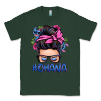 Sports Green ohana stitch messy bun Classic Tee - Zillion Design Studio