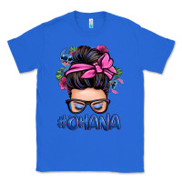 True Royal ohana stitch messy bun Classic Tee - Zillion Design Studio