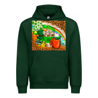 Forest Green Coffee Cups St Patricks Day Tumbler Urban Hoodie - BundleAndBundleShop