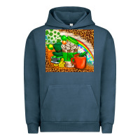 Pigment Midnight Navy Coffee Cups St Patricks Day Tumbler Urban Hoodie - BundleAndBundleShop