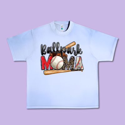 Ballpark Mama Baseball Urban Heavy Tee Designed By Zillion Design Studio
