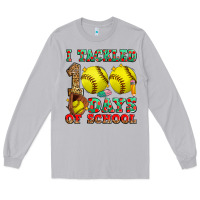 Moon Dust i tackled 100 days of school softball Long Sleeve Tee - Zillion Design Studio