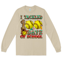 Mushroom i tackled 100 days of school softball Long Sleeve Tee - Zillion Design Studio