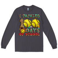 Smoke i tackled 100 days of school softball Long Sleeve Tee - Zillion Design Studio