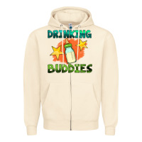 Sandshell drinking buddies with baby bottle Zipper Hoodie - HRA Design Shop