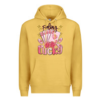 Antique Gold feeling lucky Premium Hoodie - MaliasSmallBusiness