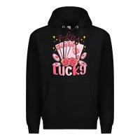 Black feeling lucky Premium Hoodie - MaliasSmallBusiness