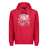 Cardinal feeling lucky Premium Hoodie - MaliasSmallBusiness