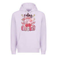 Lilac feeling lucky Premium Hoodie - MaliasSmallBusiness