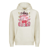 Oatmeal Heather feeling lucky Premium Hoodie - MaliasSmallBusiness