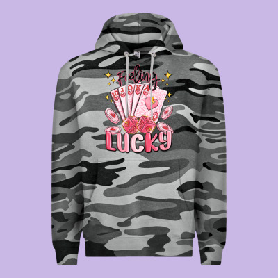 Feeling Lucky Premium Hoodie Designed By Maliassmallbusiness