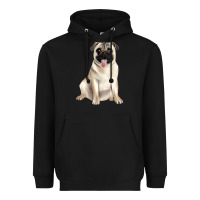 Black pug Heavyweight Hoodie - JahusDesignShop
