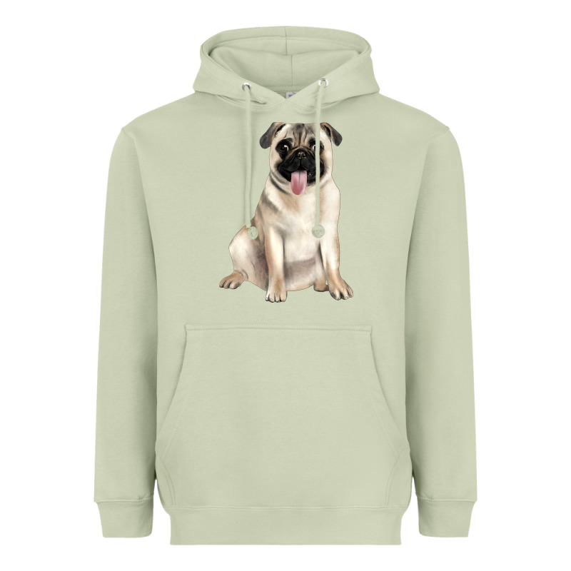 Pug Heavyweight Hoodie by JahusDesignShop | Teevron