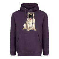 Plum pug Heavyweight Hoodie - JahusDesignShop