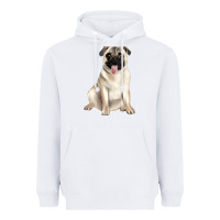 White pug Heavyweight Hoodie - JahusDesignShop