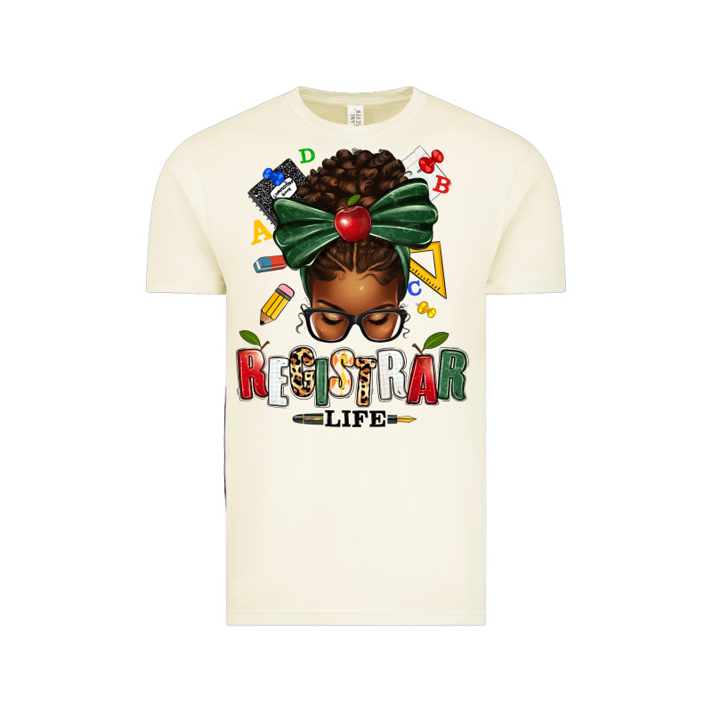 Registrar Life Afro Messy Bun Vintage Tee by texasbilliewilder | Teevron