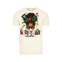 Vintage Arctic registrar life afro messy bun Vintage Tee - texasbilliewilder