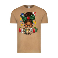 Vintage Camel registrar life afro messy bun Vintage Tee - texasbilliewilder