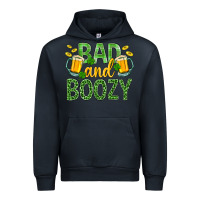 Navy Bad And Boozy St. Patricks Urban Hoodie - BundleAndBundleShop