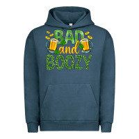 Pigment Midnight Navy Bad And Boozy St. Patricks Urban Hoodie - BundleAndBundleShop