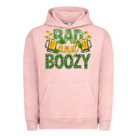Pigment Salmon Bad And Boozy St. Patricks Urban Hoodie - BundleAndBundleShop