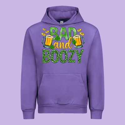 Bad And Boozy St. Patricks Urban Hoodie Designed By Bundleandbundleshop