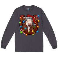 Smoke christmas horseshoe with hereford cow Long Sleeve Tee - RanaPortraitStore