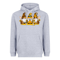 Heather Grey western bee gnomes beehive honey sunflowers Heavyweight Hoodie - Artiststas
