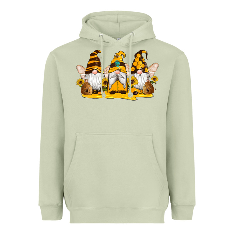Western Bee Gnomes Beehive Honey Sunflowers Heavyweight Hoodie by Artiststas | Teevron