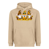 Mushroom western bee gnomes beehive honey sunflowers Heavyweight Hoodie - Artiststas