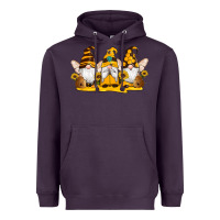 Plum western bee gnomes beehive honey sunflowers Heavyweight Hoodie - Artiststas